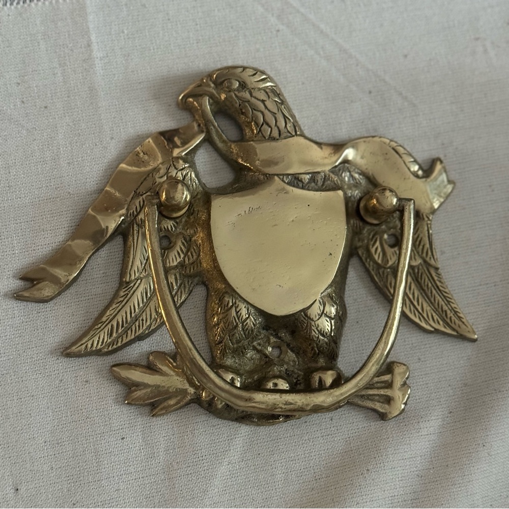 Vintage Metal Crafters Brass Eagle Door Knocker